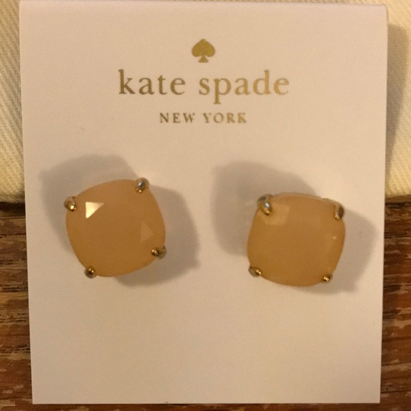 Kate Spade Earrings Light Pink with Bag - Picture 2 of 4